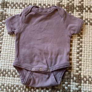 Kate Quinn Short Sleeve Lap Neck Bodysuit, Purple